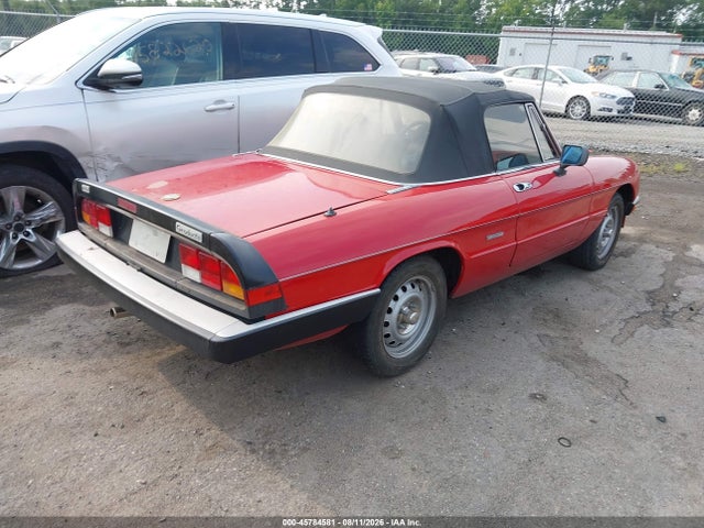 Aukcja sprzedaży 1987 Alfa Romeo Spider Graduate, vin: ZARBA5648H1045552, numer aukcji: 45784581