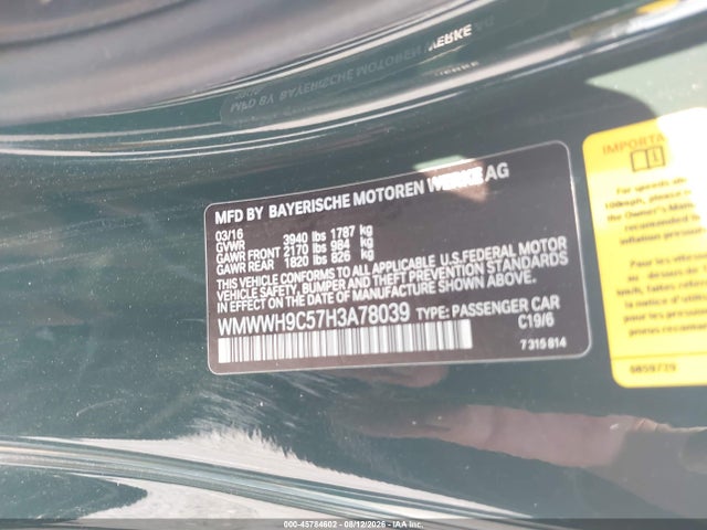 Продажа на аукционе авто 2017 Mini Convertible John Cooper Works, vin: WMWWH9C57H3A78039, номер лота: 45784602