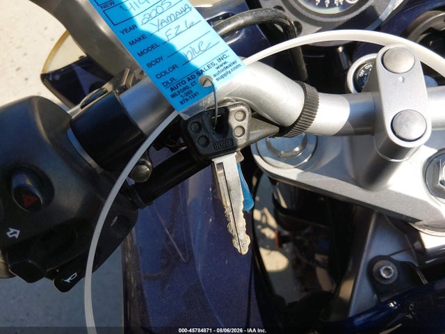 45784871 :رقم المزاد ، JYARJ08E25A004195 vin ، 2005 Yamaha Fz6 S مزاد بيع