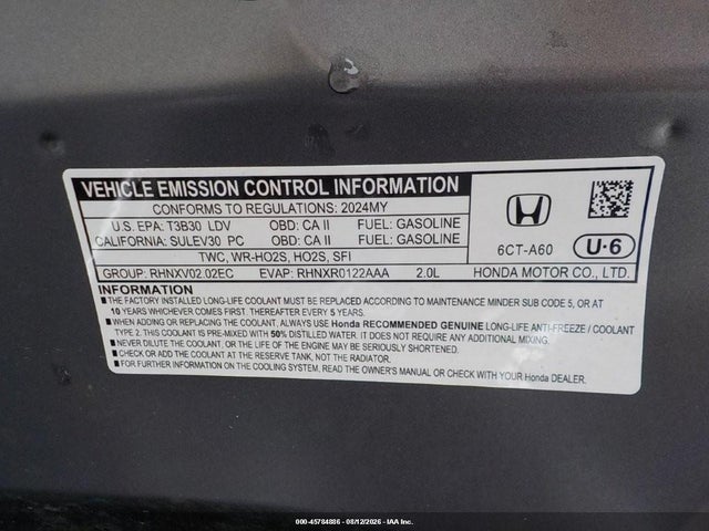 Продажа на аукционе авто 2024 Honda Hr-v Awd Lx, vin: 3CZRZ2H30RM779203, номер лота: 45784886
