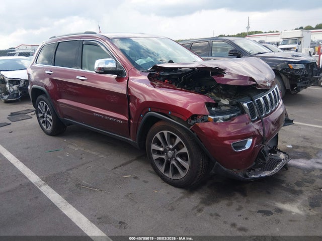 Продаж на аукціоні авто 2018 Jeep Grand Cherokee Limited 4x2, vin: 1C4RJEBG9JC339593, номер лоту: 45785019