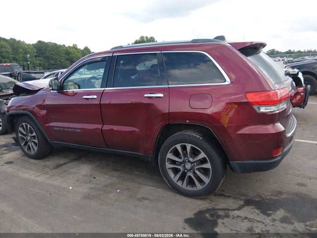 Продаж на аукціоні авто 2018 Jeep Grand Cherokee Limited 4x2, vin: 1C4RJEBG9JC339593, номер лоту: 45785019