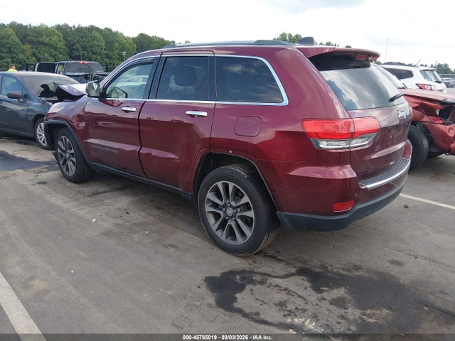 Продаж на аукціоні авто 2018 Jeep Grand Cherokee Limited 4x2, vin: 1C4RJEBG9JC339593, номер лоту: 45785019