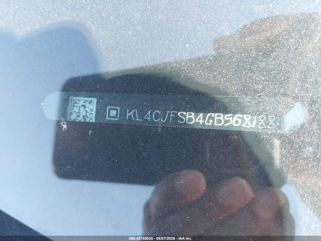 45785035 :رقم المزاد ، KL4CJFSB4GB568188 vin ، 2016 Buick Encore Convenience مزاد بيع