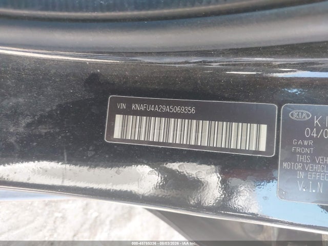 2010 Kia Forte Ex მანქანა იყიდება აუქციონზე, vin: KNAFU4A29A5069356, აუქციონის ნომერი: 45785336