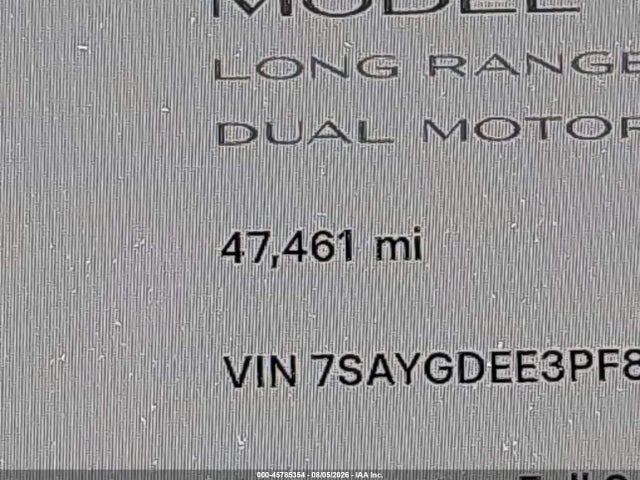 45785354 :رقم المزاد ، 7SAYGDEE3PF863593 vin ، 2023 Tesla Model Y Awd/long Range Dual Motor All-wheel Drive مزاد بيع