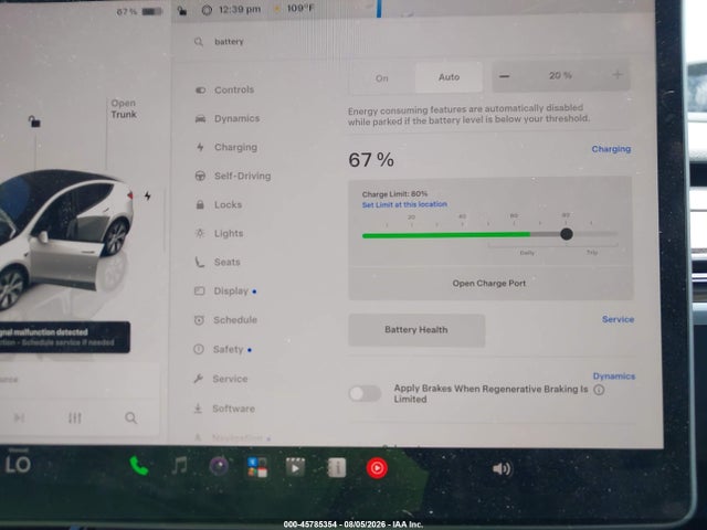 45785354 :رقم المزاد ، 7SAYGDEE3PF863593 vin ، 2023 Tesla Model Y Awd/long Range Dual Motor All-wheel Drive مزاد بيع
