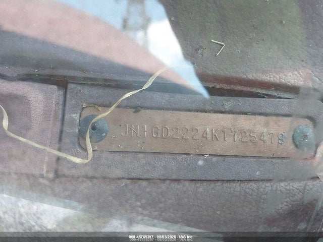 1989 Mazda 626 მანქანა იყიდება აუქციონზე, vin: JM1GD2224K1725479, აუქციონის ნომერი: 45785397