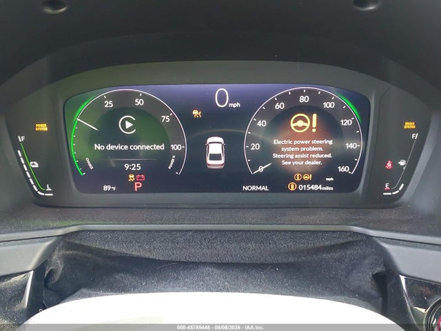 45785446 :رقم المزاد ، 1HGCY2F80SA075696 vin ، 2025 Honda Accord Hybrid Touring مزاد بيع