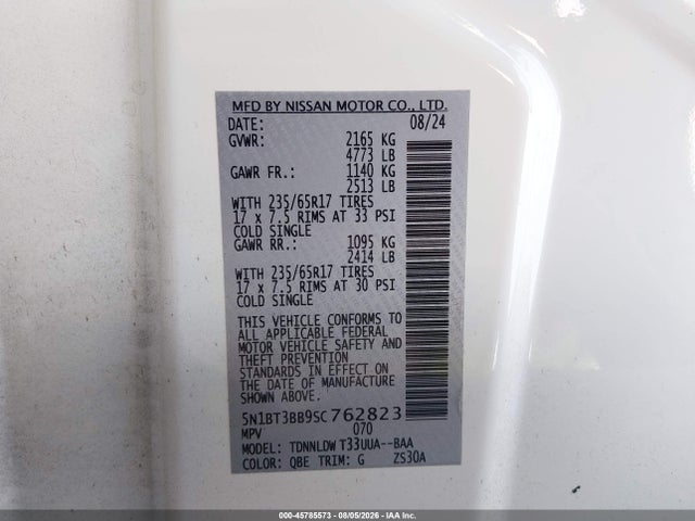 Nissan Rogue Rock Creek 2025 5N1BT3BB9SC762823 Image 9