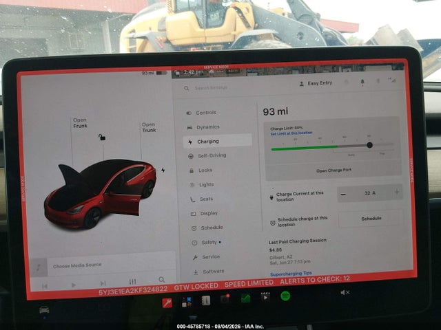 Tesla MODEL 3 2019 5YJ3E1EA2KF324822 Image 17