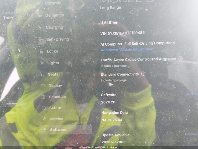 Продажа на аукционе авто 2026 Tesla Model 3 Premium Rear-wheel Drive/rear-wheel Drive, vin: 5YJ3E1EA8TF129485, номер лота: 45786153