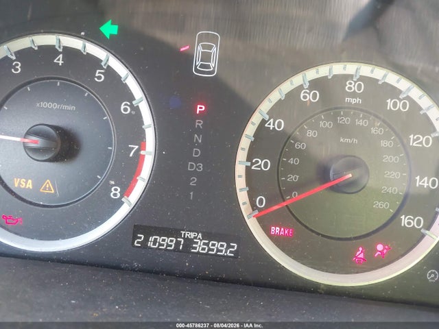 45786237 :رقم المزاد ، 1HGCS22828A007660 vin ، 2008 Honda Accord 3.5 Ex-l مزاد بيع