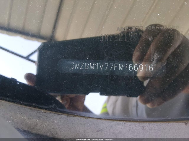45786364 :رقم المزاد ، 3MZBM1V77FM166916 vin ، 2015 Mazda Mazda3 I Touring مزاد بيع