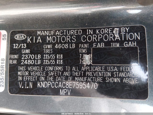 KIA Sportage Ex 2014 KNDPCCAC8E7595470 Image 9