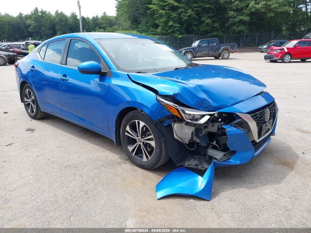 2022 Nissan Sentra Sv Xtronic Cvt მანქანა იყიდება აუქციონზე, vin: 3N1AB8CVXNY237647, აუქციონის ნომერი: 45786528