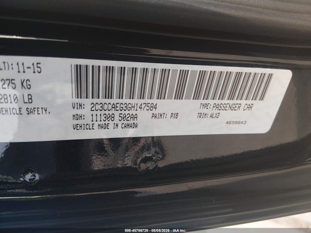 Chrysler 300C 2016 2C3CCAEG3GH147584 Image 9