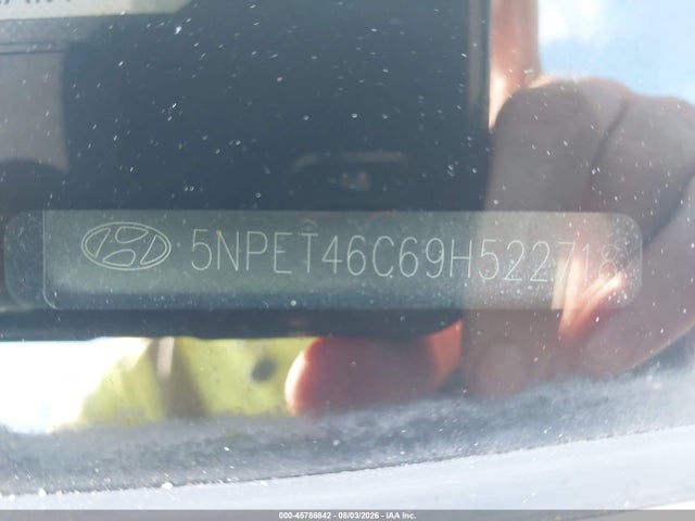 Aukcja sprzedaży 2009 Hyundai Sonata Gls, vin: 5NPET46C69H522718, numer aukcji: 45786842