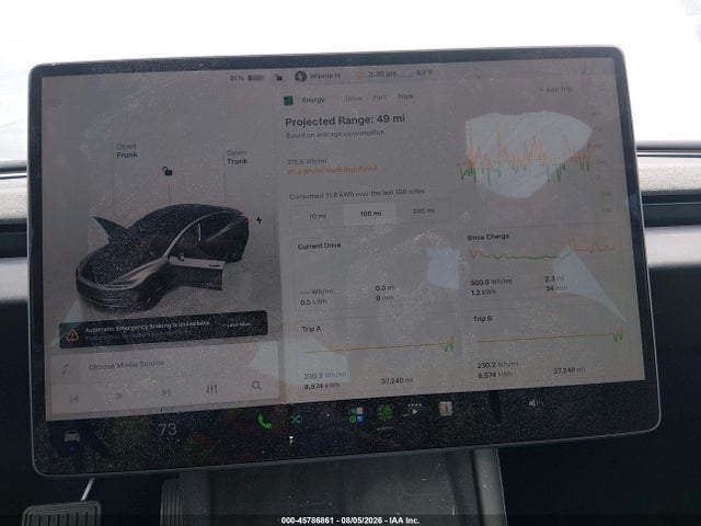 45786861 :رقم المزاد ، 5YJ3E1EB7RF848504 vin ، 2024 Tesla Model 3 Long Range Dual Motor All-wheel Drive مزاد بيع