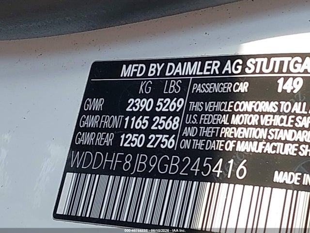 Продажа на аукционе авто 2016 Mercedes-benz E 350 4matic, vin: WDDHF8JB9GB245416, номер лота: 45786898