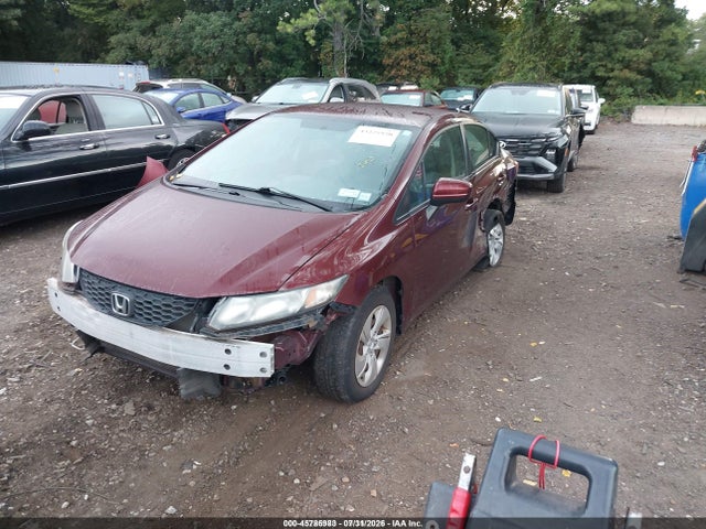 45786983 :رقم المزاد ، 2HGFB2F54EH547800 vin ، 2014 Honda Civic Lx مزاد بيع