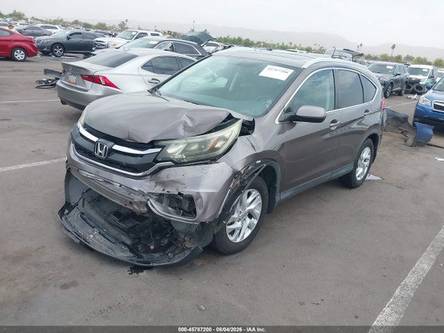 45787200 :رقم المزاد ، 2HKRM4H78FH706634 vin ، 2015 Honda Cr-v Ex-l مزاد بيع