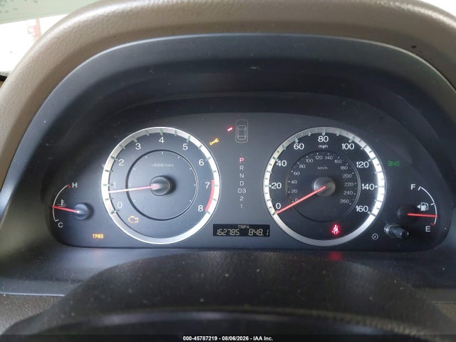 45787219 :رقم المزاد ، 1HGCP3F8XAA029705 vin ، 2010 Honda Accord 3.5 Ex-l مزاد بيع