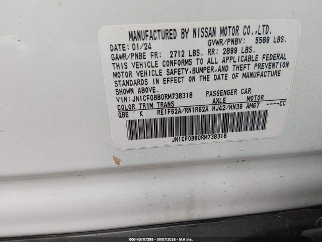 JN1CF0BB0RM738318 Nissan Ariya Engage