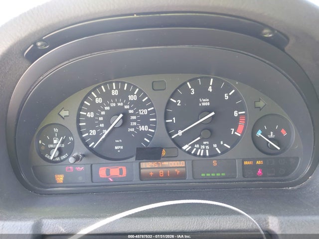 2001 Bmw X5 3.0 მანქანა იყიდება აუქციონზე, vin: WBAFA53561LM82630, აუქციონის ნომერი: 45787532