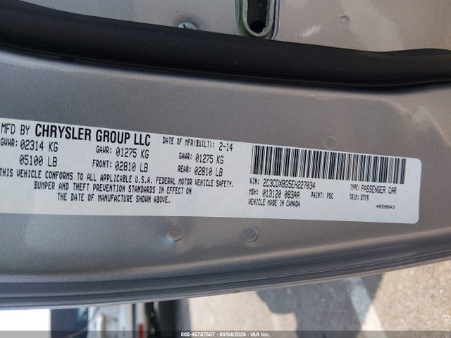 Продажа на аукционе авто 2014 Dodge Charger Se, vin: 2C3CDXBG5EH227034, номер лота: 45787587