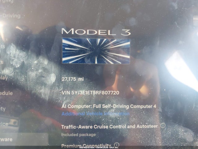 5YJ3E1ET5RF807720 Tesla Model 3 Performance All-wheel Drive