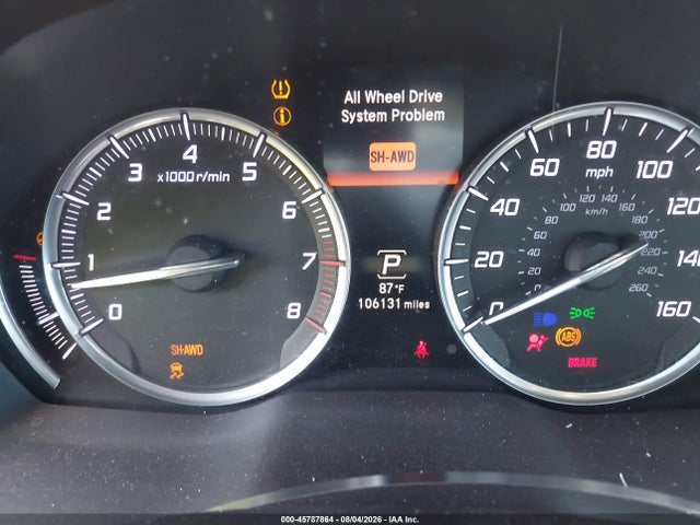 45787864 :رقم المزاد ، 5FRYD4H20EB035696 vin ، 2014 Acura Mdx مزاد بيع