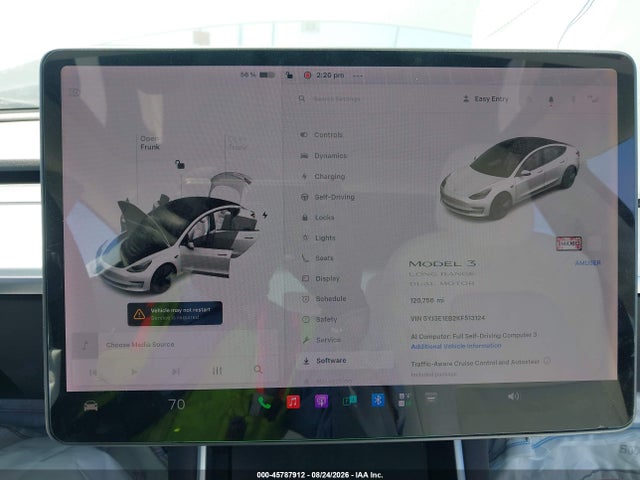 Продажа на аукционе авто 2019 Tesla Model 3 Long Range/performance, vin: 5YJ3E1EB2KF513124, номер лота: 45787912