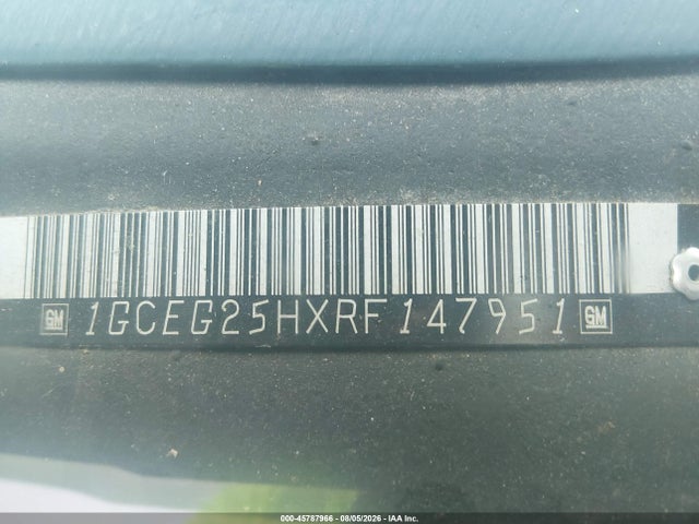 45787966 :رقم المزاد ، 1GCEG25HXRF147951 vin ، 1994 Chevrolet G20 مزاد بيع