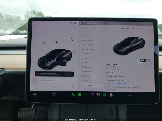 Продаж на аукціоні авто 2021 Tesla Model 3 Long Range Dual Motor All-wheel Drive, vin: 5YJ3E1EB8MF849119, номер лоту: 45787972