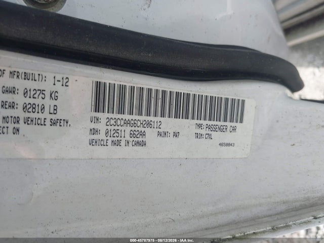 Aukcja sprzedaży 2012 Chrysler 300, vin: 2C3CCAAG6CH206112, numer aukcji: 45787975