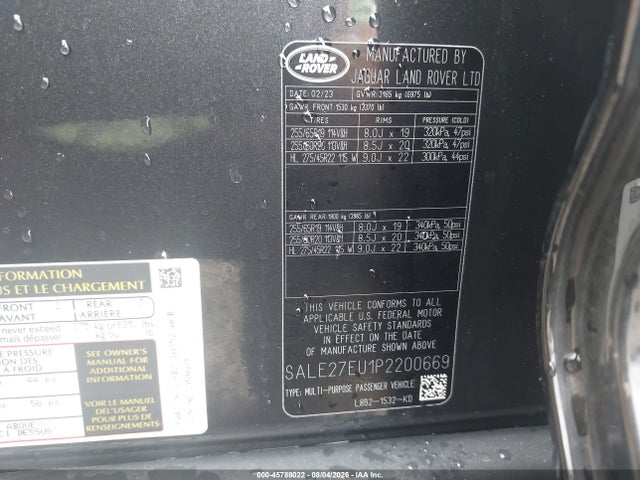 SALE27EU1P2200669 Land Rover Defender 110 X-dynamic Se