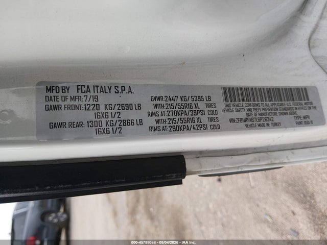 Aukcja sprzedaży 2020 Ram Promaster City Tradesman, vin: ZFBHRFAB7L6P26342, numer aukcji: 45788088