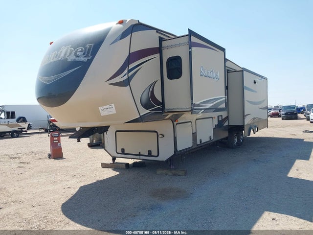 2016 Forest River Sanibel 5th Wheel 40' მანქანა იყიდება აუქციონზე, vin: 5ZT3SN1B1GG701831, აუქციონის ნომერი: 45788165