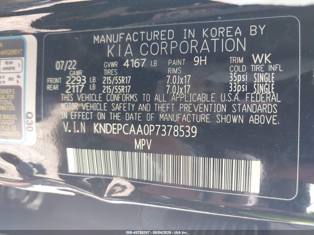 Продаж на аукціоні авто 2023 Kia Seltos Lx, vin: KNDEPCAA0P7378539, номер лоту: 45788267