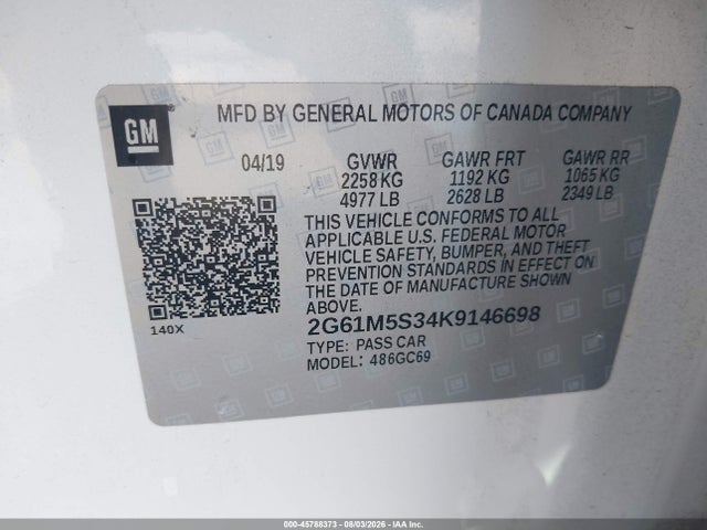 Cadillac XTS LUXURY 2019 2G61M5S34K9146698 Image 9