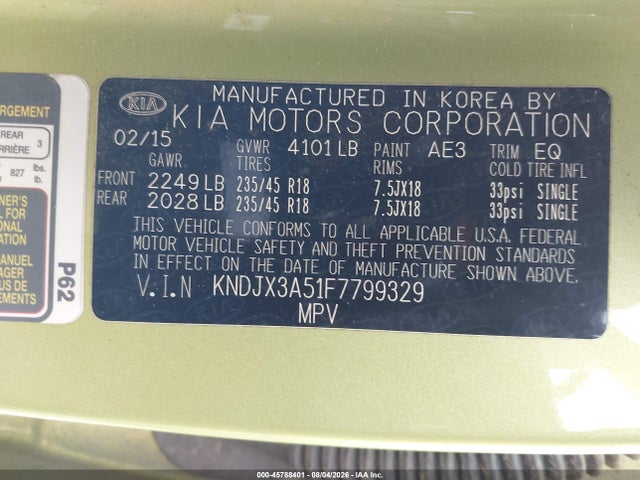 KNDJX3A51F7799329 KIA Soul !