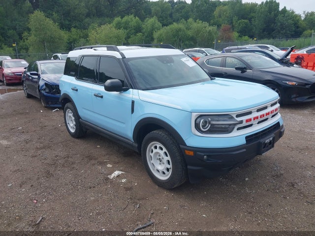 2024 Ford Bronco Sport Heritage მანქანა იყიდება აუქციონზე, vin: 3FMCR9G62RRF11087, აუქციონის ნომერი: 45788489