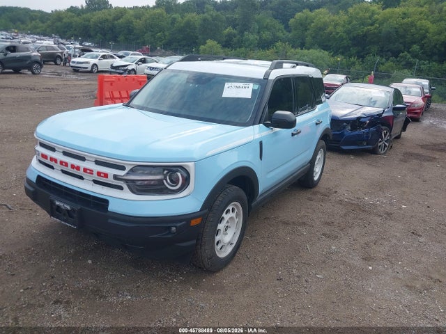 2024 Ford Bronco Sport Heritage მანქანა იყიდება აუქციონზე, vin: 3FMCR9G62RRF11087, აუქციონის ნომერი: 45788489