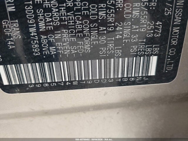Nissan Rogue Platinum 2026 JN8BT3DD9TW475893 Image 9