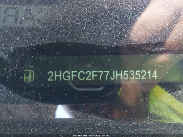 Продаж на аукціоні авто 2018 Honda Civic Ex, vin: 2HGFC2F77JH535214, номер лоту: 45788516
