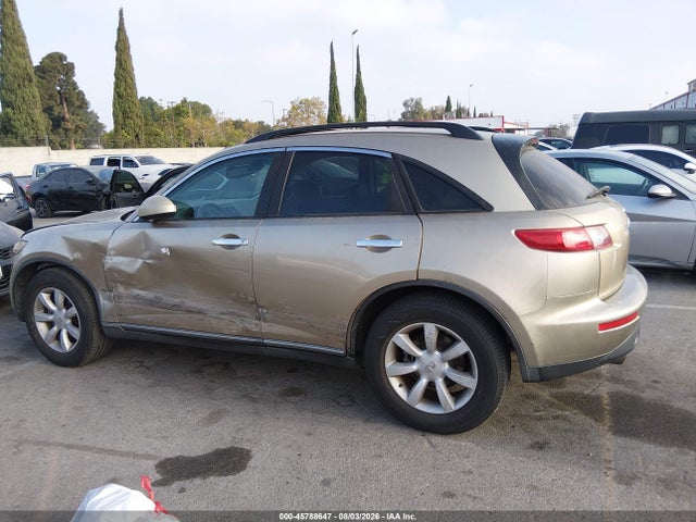 Aukcja sprzedaży 2004 Infiniti Fx35, vin: JNRAS08U04X100179, numer aukcji: 45788647