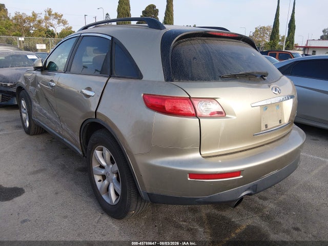 Aukcja sprzedaży 2004 Infiniti Fx35, vin: JNRAS08U04X100179, numer aukcji: 45788647