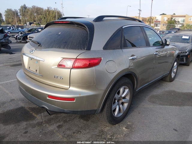 Aukcja sprzedaży 2004 Infiniti Fx35, vin: JNRAS08U04X100179, numer aukcji: 45788647