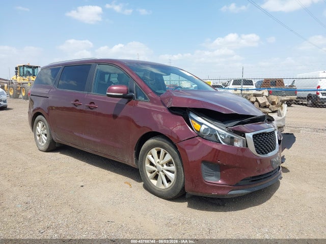 2017 Kia Sedona Lx მანქანა იყიდება აუქციონზე, vin: KNDMB5C16H6319909, აუქციონის ნომერი: 45788748